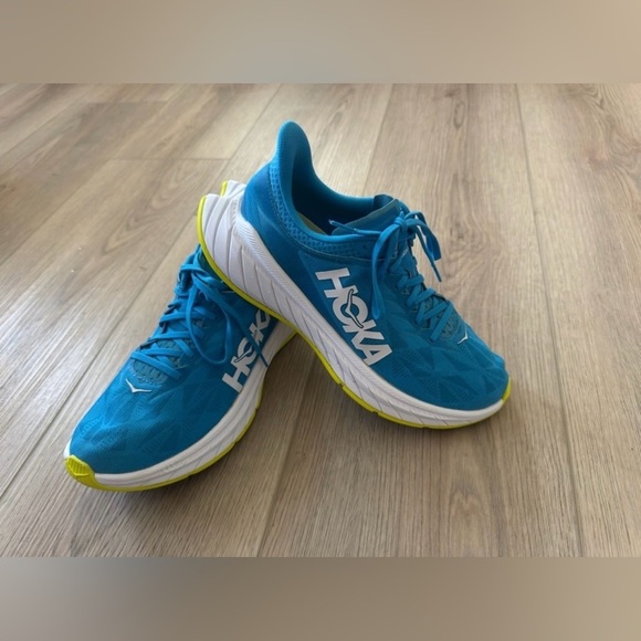 Hoka Vibrant Blue and Yellow Sneakers 🩵